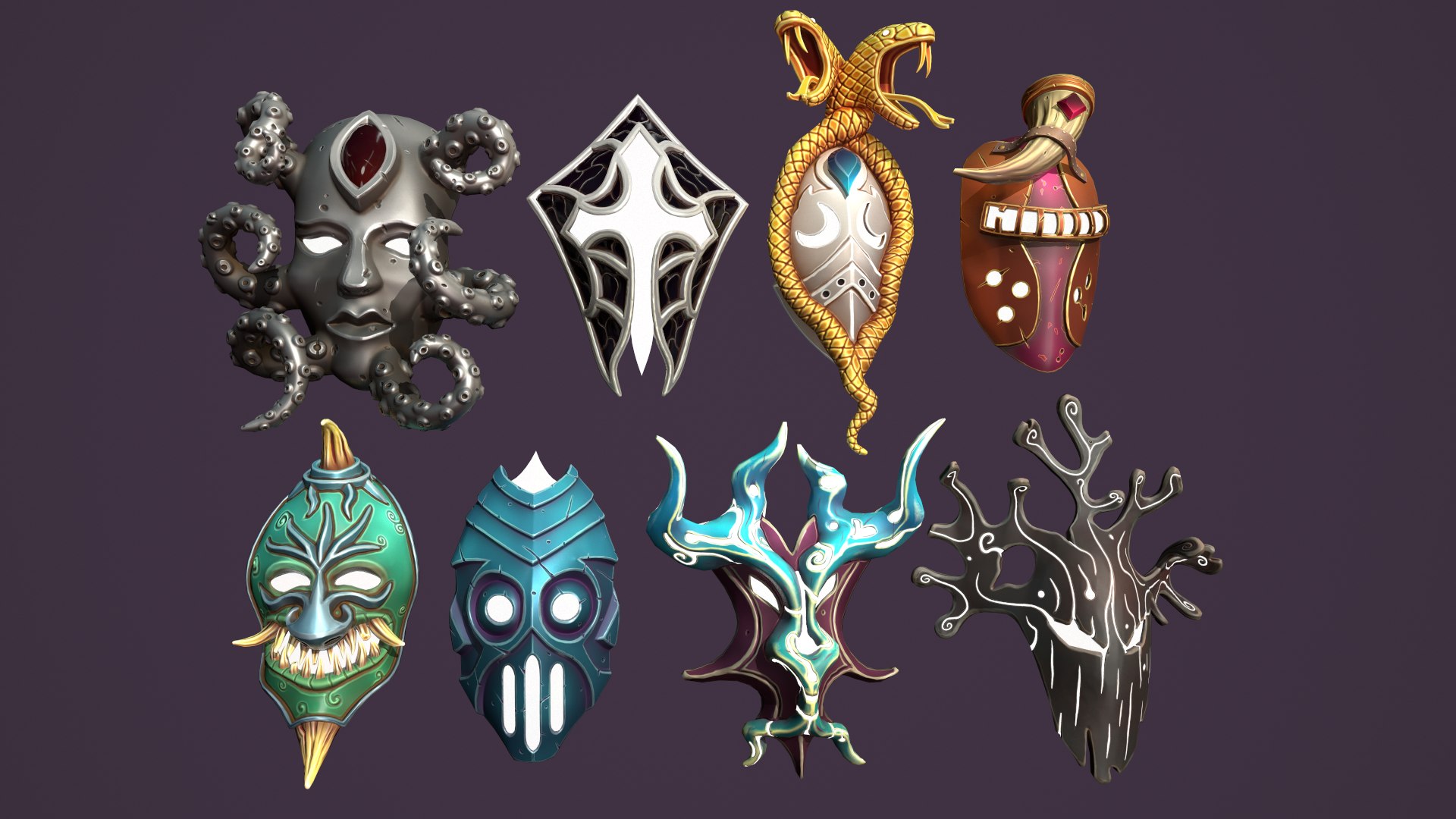Fantasy Masks 3D Model - TurboSquid 1773788
