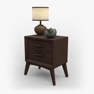 Tobacco Wood Nightstand