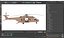 Military Transport Helicopter Desert Tan with Interior Rigged for Cinema 4D model