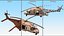 Military Transport Helicopter Desert Tan with Interior Rigged for Cinema 4D model