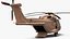 Military Transport Helicopter Desert Tan with Interior Rigged for Cinema 4D model
