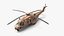 Military Transport Helicopter Desert Tan with Interior Rigged for Cinema 4D model
