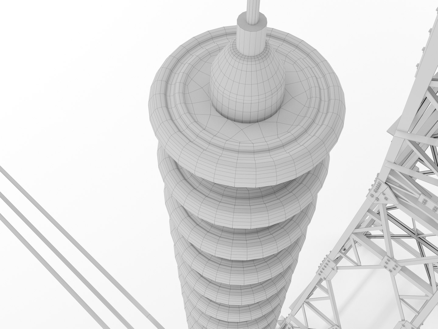 3D Power Line P1 PBR -Metal Supporting Structures Model - TurboSquid ...
