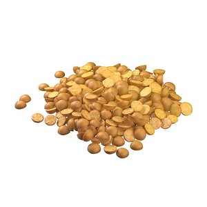 Split mung bean pile