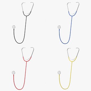stethoscope 3 3D model