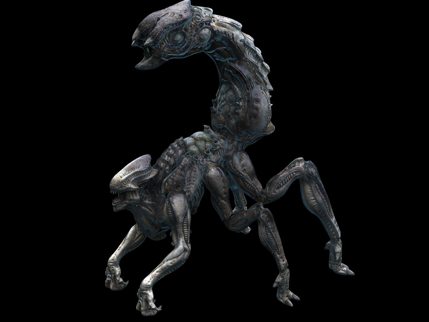 Alien queen creature hd 3D model - TurboSquid 1204228