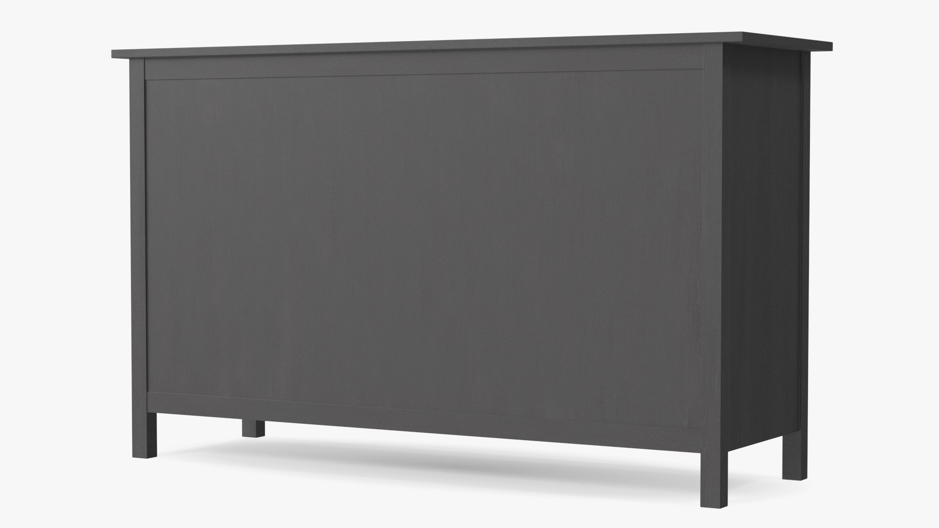 3D model Hemnes Ikea 8 Drawer Dresser Dark Gray - TurboSquid 1961618