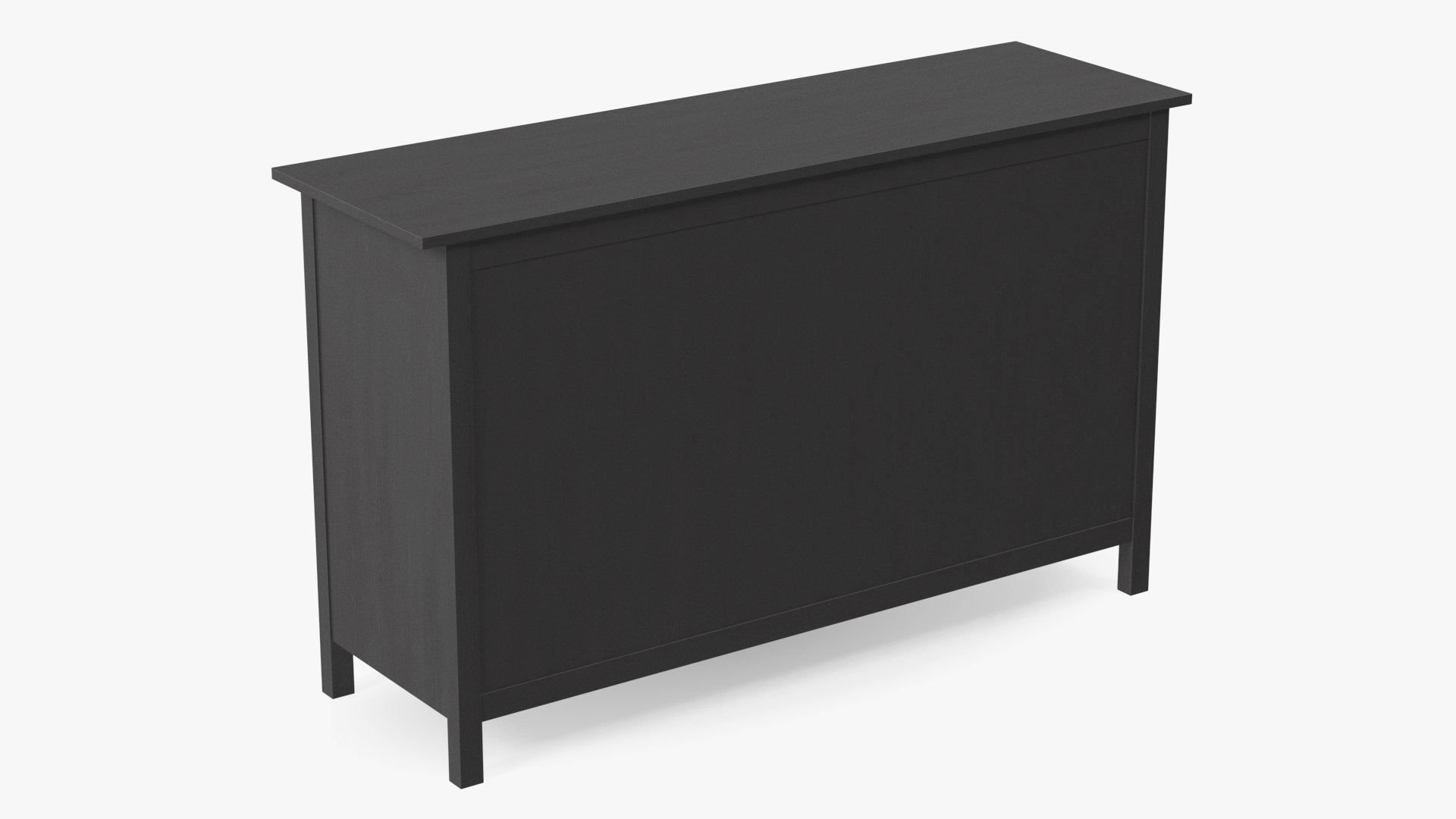 3D model Hemnes Ikea 8 Drawer Dresser Dark Gray - TurboSquid 1961618