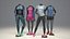 Female mannequin Nike FULL PACK 3D model
