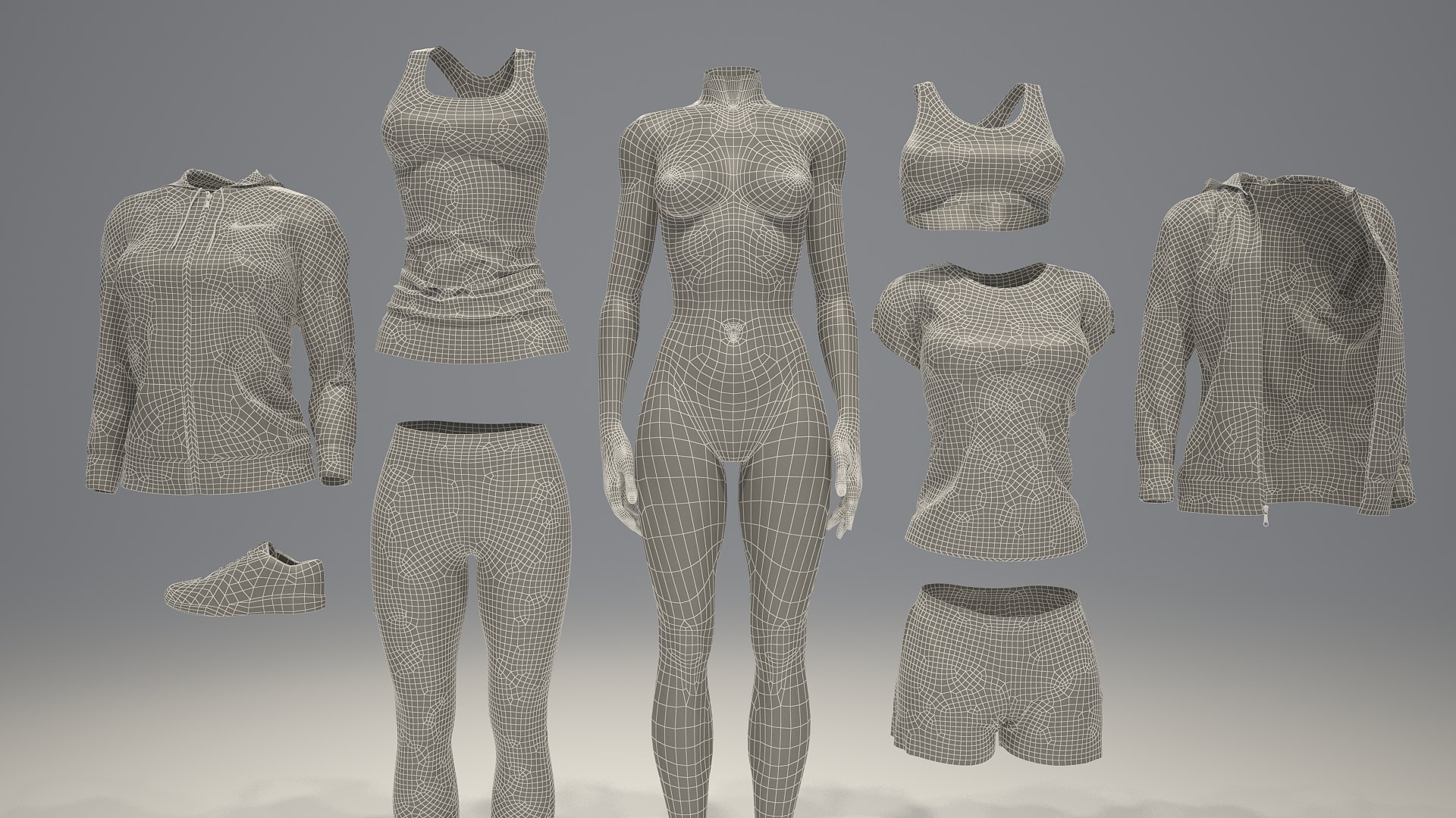3D Woman Mannequin Nike Pack - TurboSquid 1341436