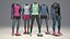 Female mannequin Nike FULL PACK 3D model