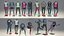 Female mannequin Nike FULL PACK 3D model