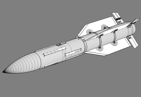 3d Model R-33 Missile