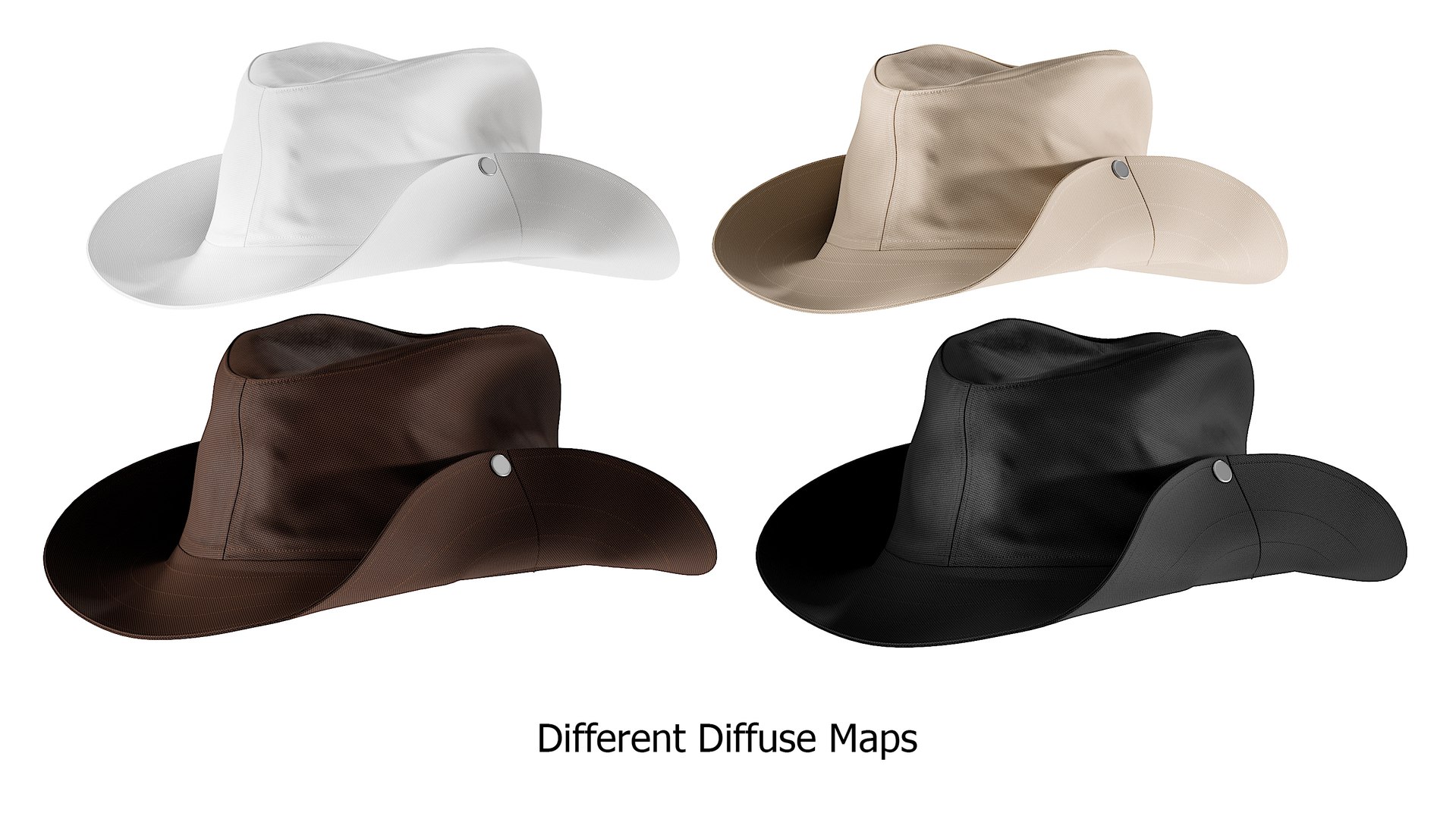 Realistic men s hat 3D model - TurboSquid 1659404