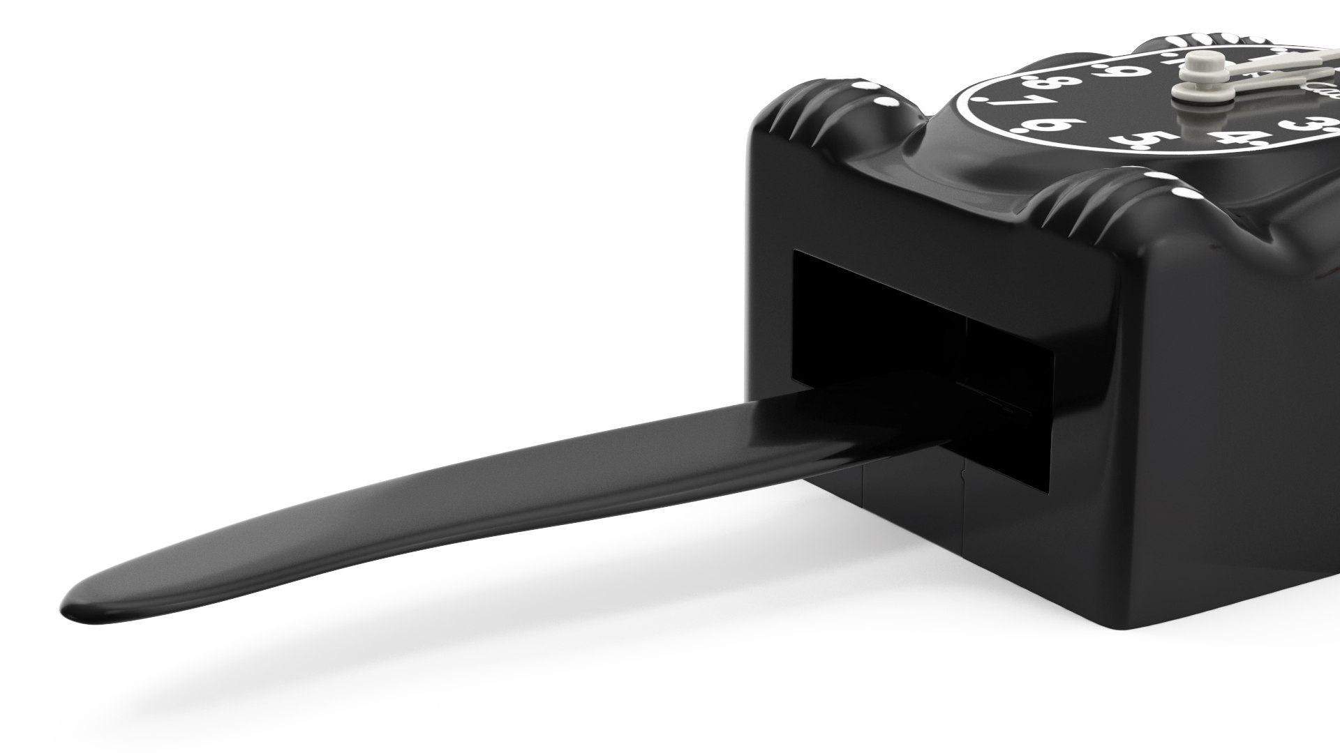 3D Classic Black Kit Cat Clock Rigged model TurboSquid 2069310