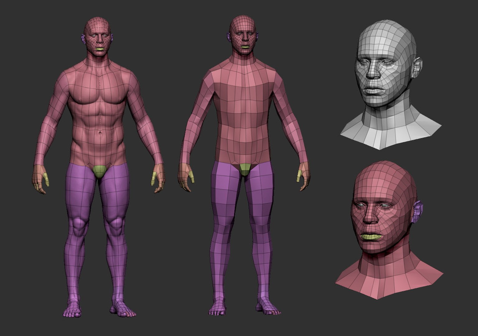 Men Base Mesh 3D Model - TurboSquid 1244293