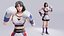 低多边形拳击手 - MMA 格斗手 - Hye Ri