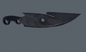 3d model hunter knife