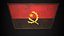 Old Picture Frame With Angola Flag - Game Ready Low Poly PBR