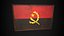 Old Picture Frame With Angola Flag - Game Ready Low Poly PBR