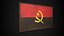 Old Picture Frame With Angola Flag - Game Ready Low Poly PBR