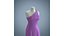 Maniquí de mujer con vestido de uva