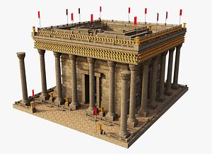 3D Ancient temple building
