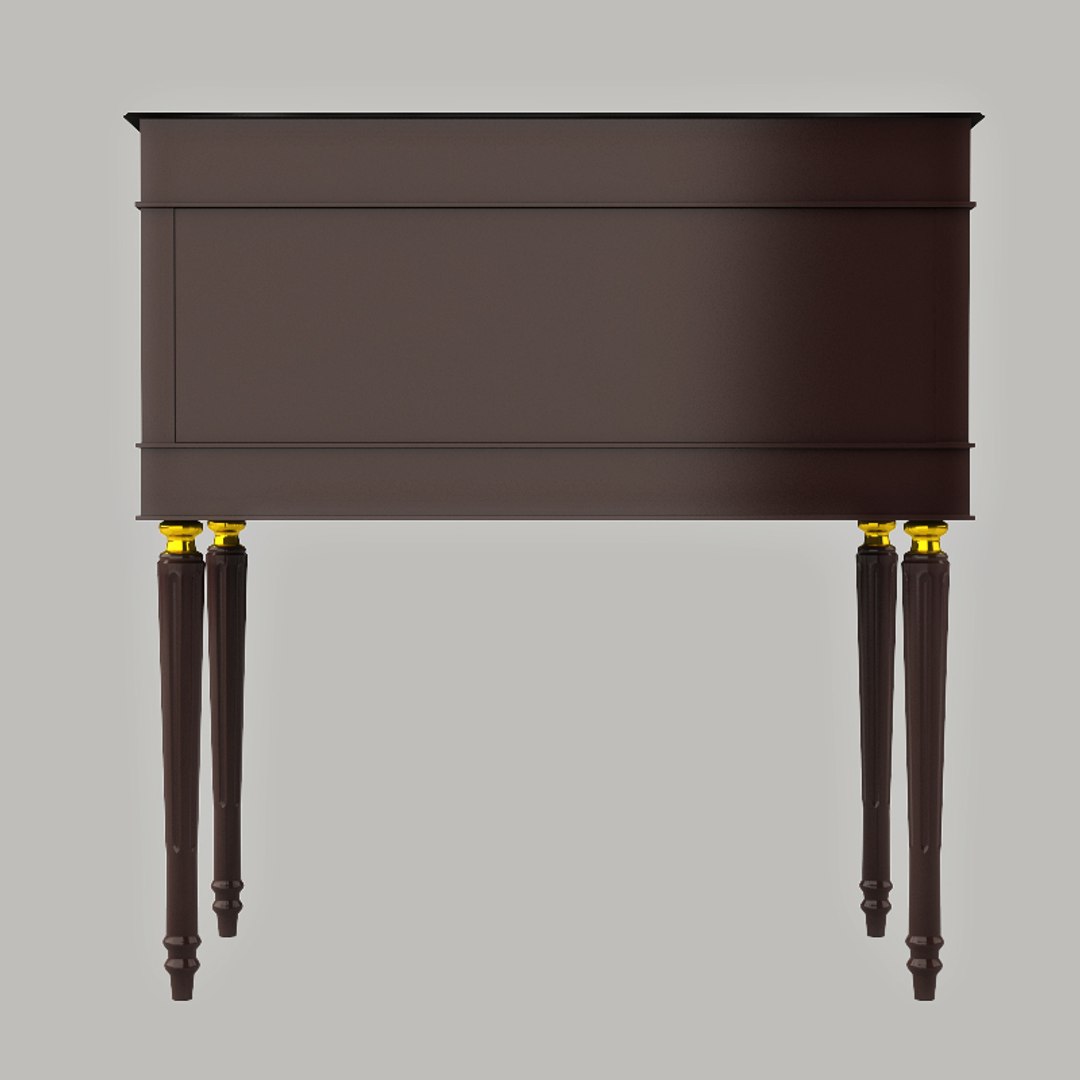 3d Antique Study Table