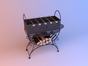 Barbecue grill brazier