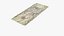 3D model usa dollars banknotes bill
