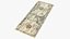 3D model usa dollars banknotes bill