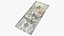 3D model usa dollars banknotes bill