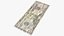 3D model usa dollars banknotes bill