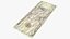 3D model usa dollars banknotes bill