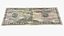 3D model usa dollars banknotes bill