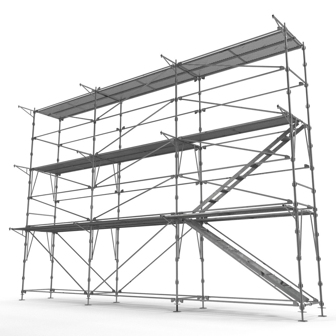 Scaffolding 3D model preview