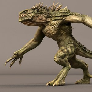dino beast rig 3D model