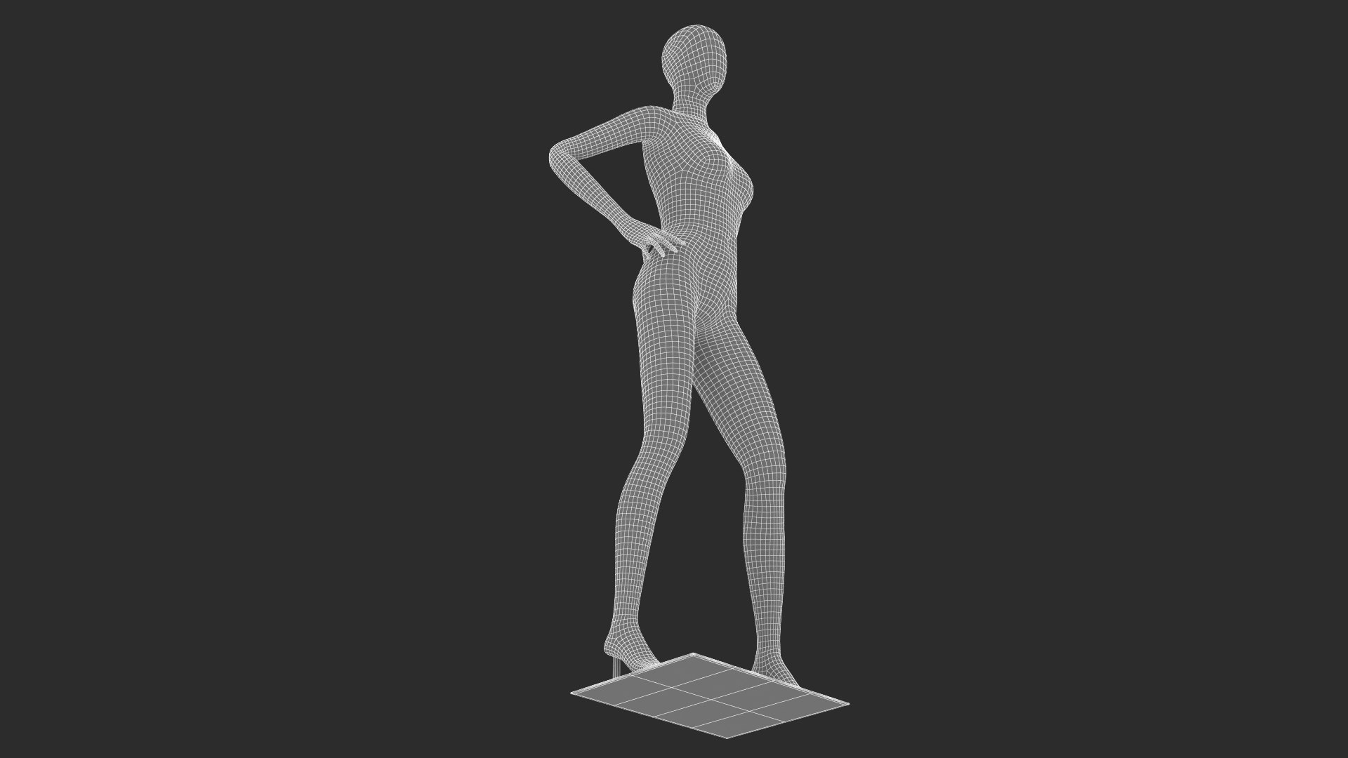 3D Female Mannequin Pose 1 Model TurboSquid 1436162