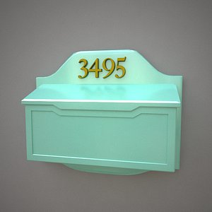 mailbox v-ray 3d model