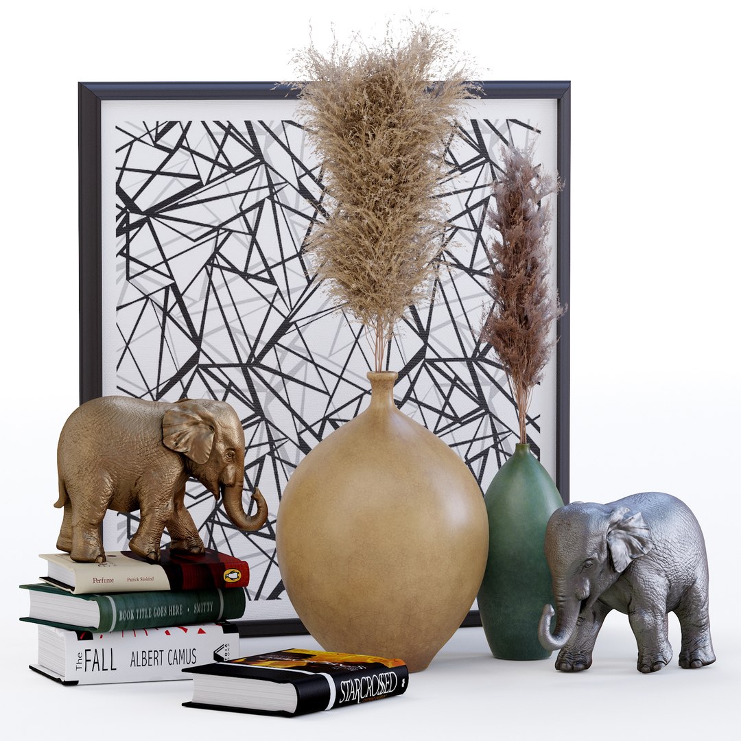 3D Decorative Set 01 Model - TurboSquid 1814979