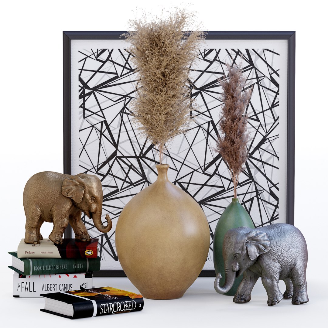 3D Decorative Set 01 Model - TurboSquid 1814979