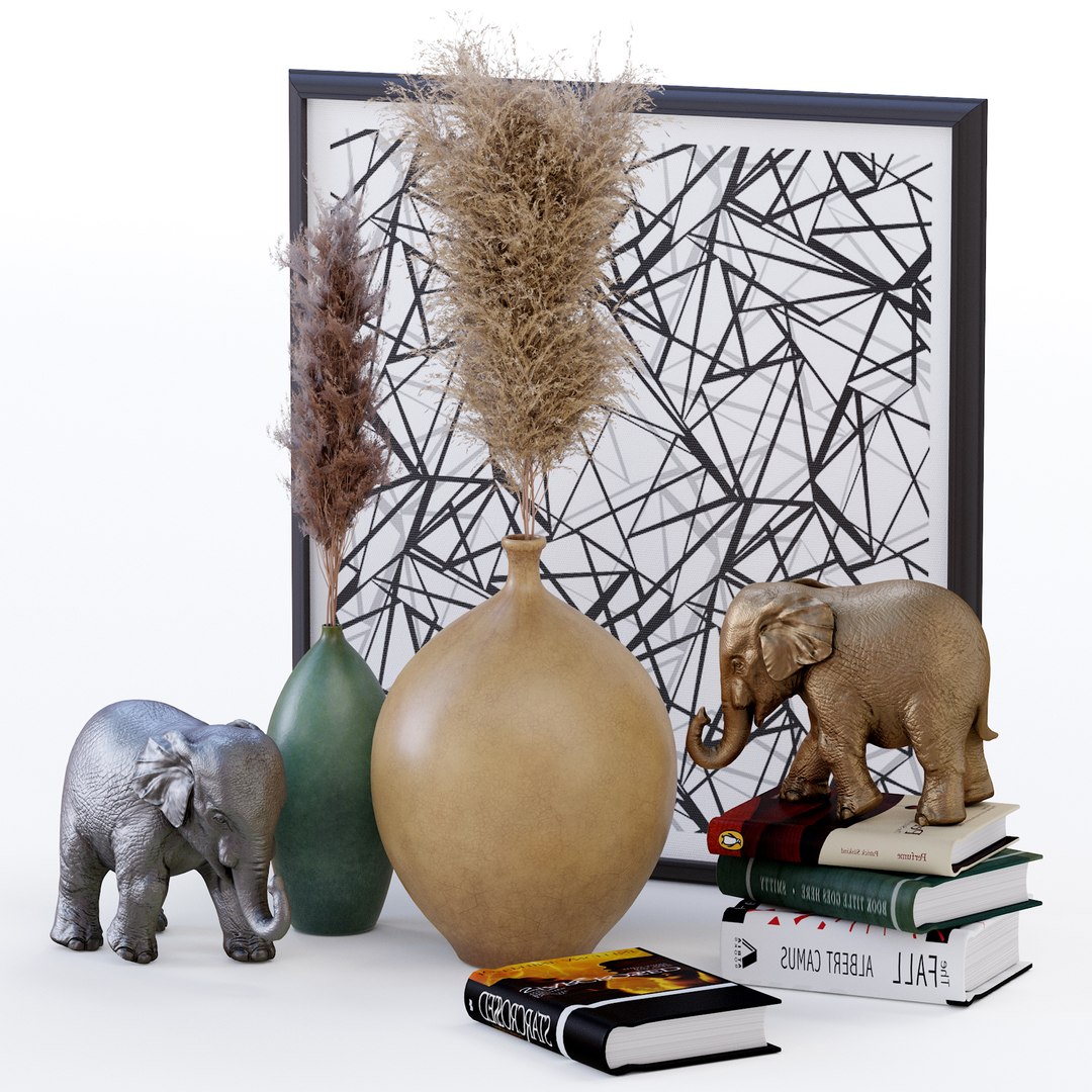 3D Decorative Set 01 Model - TurboSquid 1814979