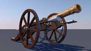 3D model canon louis xiv