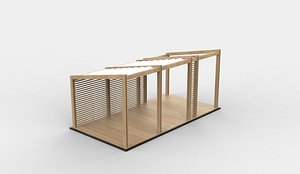 3D Pergola 04 3D model