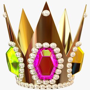 cartoon king crown 3D