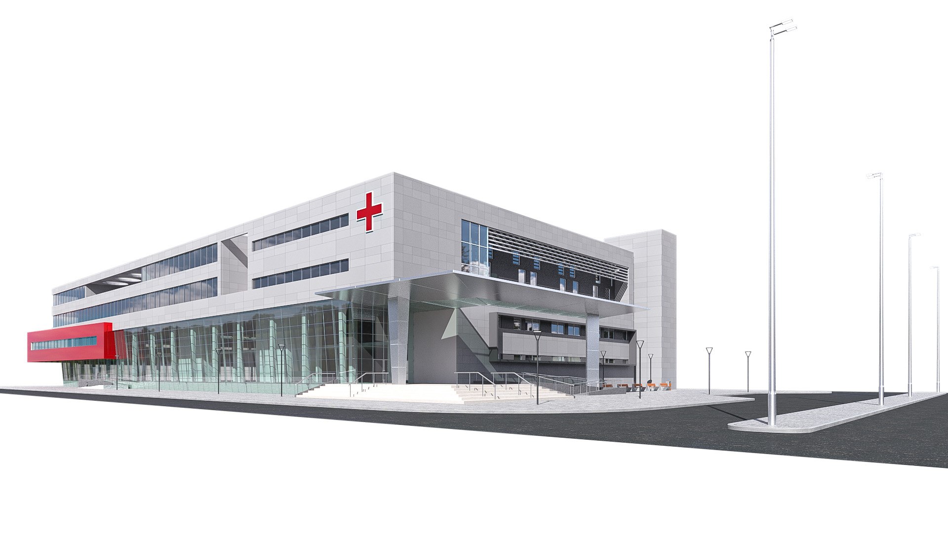 Hospital 01 3D Model - TurboSquid 2071304