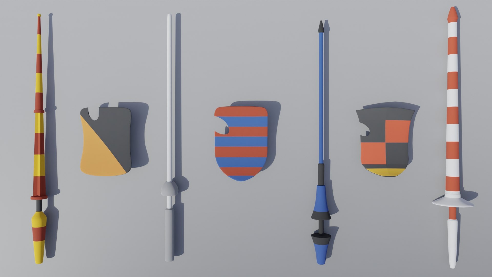 3D Low-poly Medieval Weapons model https://p.turbosquid.com/ts-thumb/W9/EZhunU/V5/jousting/jpg/1649866821/1920x1080/fit_q87/cc01da4d8f256abe2905dbbf9044307087cb7e6b/jousting.jpg
