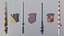 Armas medievales de baja poli