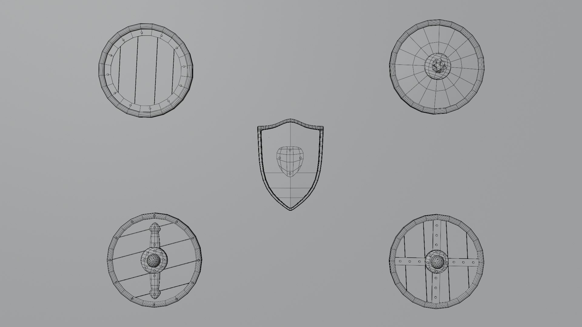 3D Low-poly Medieval Weapons model https://p.turbosquid.com/ts-thumb/W9/EZhunU/pn/shield_wire1/jpg/1649866961/1920x1080/fit_q87/4ed556951e323ade9125ff9e9b05197ab148db97/shield_wire1.jpg