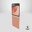 Samsung Galaxy Z Flip 6 Peach 3D model